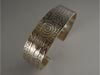Sterling Silver Etched Bracelet 5/8"wide